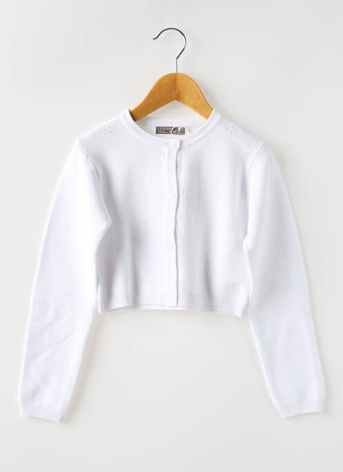 Vestă cu mâneci lungi alb LOSAN fată