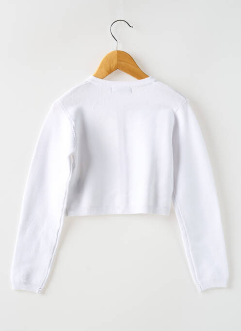 Vestă cu mâneci lungi alb LOSAN fată