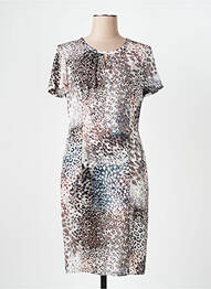 Rochie midi imprimeu fantezie mâneci scurte gri GERRY WEBER femme