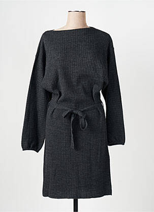 Rochie pulover croială cambrată mâneci lungi gri LA FEE MARABOUTEE femeie