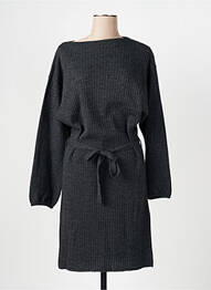 Rochie pulover croială cambrată mâneci lungi gri LA FEE MARABOUTEE femeie