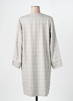 Rochie midi mâneci lungi mâneci lungi gri SIGNE NATURE femeie