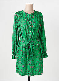 Rochie midi imprimeu fantezie mâneci lungi verde RAFAEL TOUS femeie