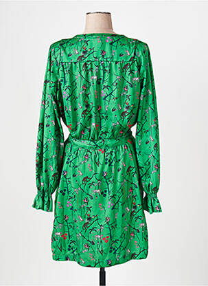 Rochie midi imprimeu fantezie mâneci lungi verde RAFAEL TOUS femeie