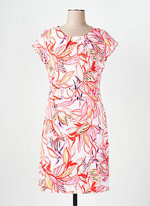 Rochie midi imprimeu fantezie mâneci scurte roz GERRY WEBER femeie