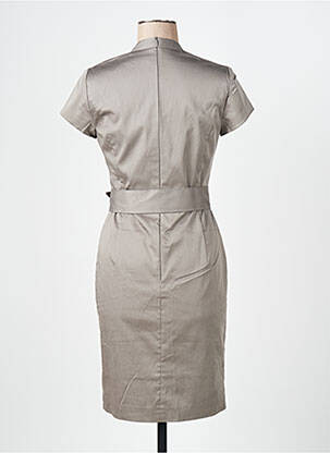 Rochie midi mâneci scurte mâneci scurte gri VERA MONT femeie