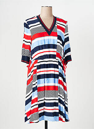 Rochie midi mâneci scurte mâneci scurte roșu TOMMY HILFIGER femeie