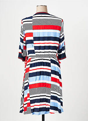 Rochie midi mâneci scurte mâneci scurte roșu TOMMY HILFIGER femeie
