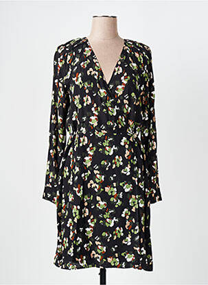 Rochie midi imprimeu fantezie mâneci lungi negru LIU JO femeie