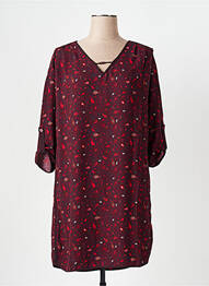 Rochie midi mâneci 3/4 mâneci 3/4 roșu LOLA ESPELETA femme