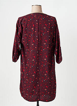 Rochie midi mâneci 3/4 mâneci 3/4 roșu LOLA ESPELETA femeie