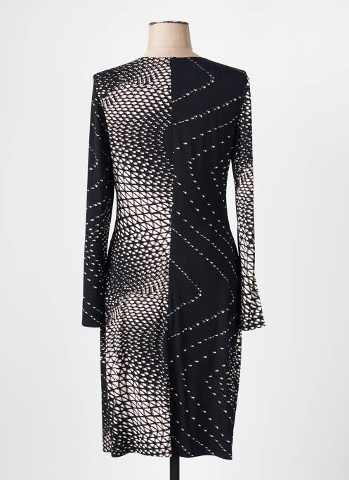 Rochie midi imprimeu fantezie mâneci lungi negru BETTY BARCLAY femme