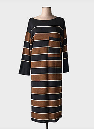 Rochie pulover maro HUMILITY femeie