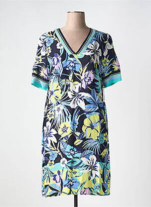 Rochie midi imprimeu floral mâneci scurte albastru BETTY BARCLAY femeie