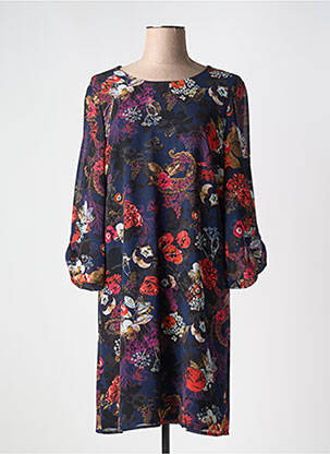 Rochie midi imprimeu floral mâneci lungi albastru BETTY BARCLAY femeie