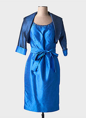 Set rochie croială cambrată albastru FASHION NEW YORK femeie