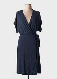 Rochie midi mâneci scurte mâneci scurte albastru LA FEE MARABOUTEE femeie