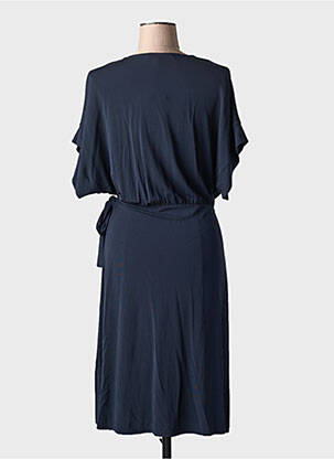 Rochie midi mâneci scurte mâneci scurte albastru LA FEE MARABOUTEE femeie