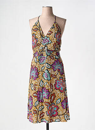 Rochie midi galben LA FEE MARABOUTEE femeie