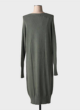 Rochie pulover croială dreaptă mâneci lungi verde LA FEE MARABOUTEE femeie