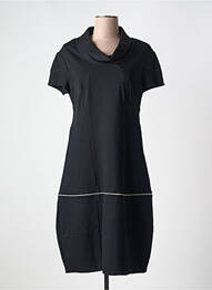 Rochie midi mâneci scurte mâneci scurte negru CHRISTINE LAURE femme