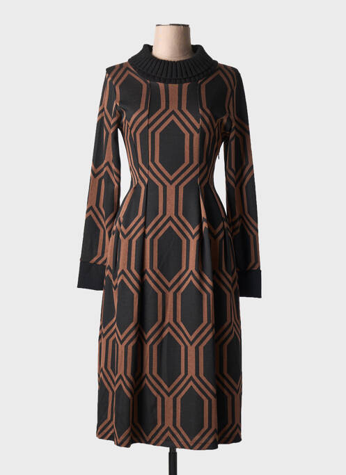 Rochie midi maro LA FEE MARABOUTEE femeie