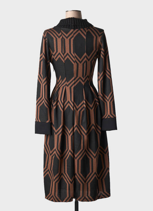 Rochie midi maro LA FEE MARABOUTEE femeie