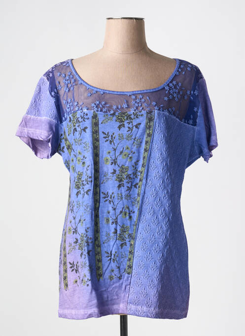 Tricou violet ANGELS NEVER DIE femeie