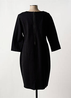 Rochie midi mâneci 3/4 mâneci 3/4 negru CHRISTINE LAURE femeie