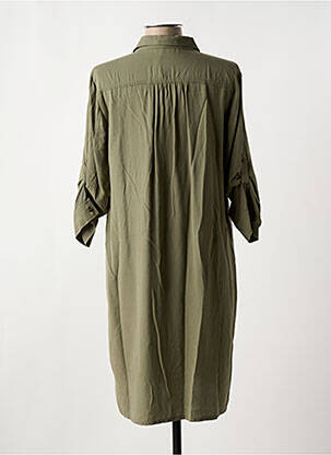 Rochie midi croială fluidă mâneci 3/4 verde BETTY BARCLAY femeie