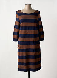 Rochie midi mâneci lungi mâneci lungi albastru ROBE LEGERE BY VERA MONT femme