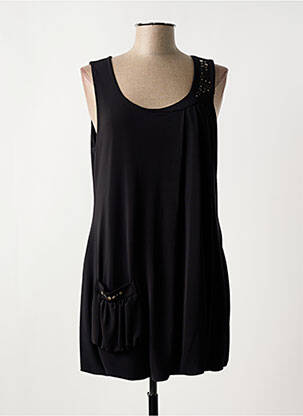 Tunică fără mâneci negru VANGO femeie