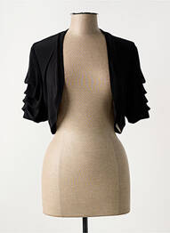 Bolero efect material satinat negru JOSEPH RIBKOFF femme