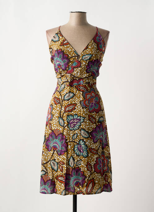 Rochie midi maro LA FEE MARABOUTEE femeie