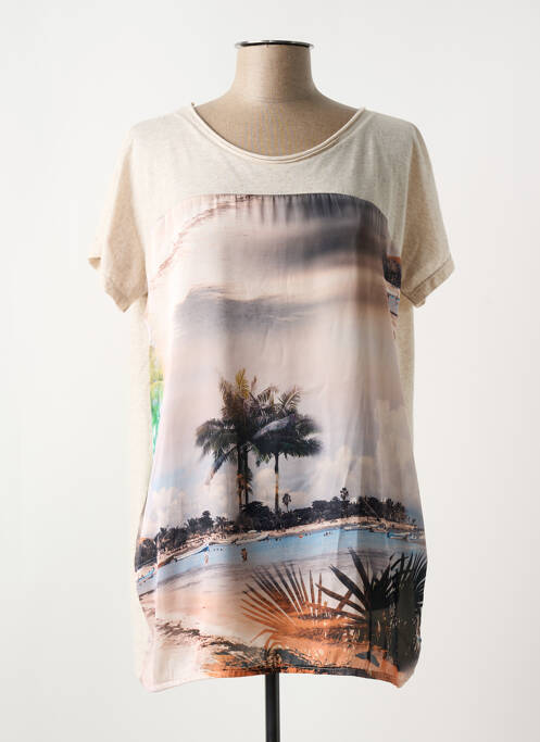 Tricou bej LA FEE MARABOUTEE femeie