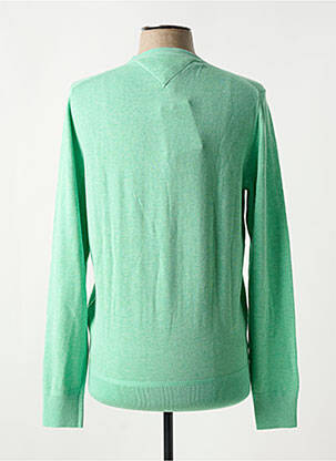 Pulover guler rotund mâneci lungi verde TOMMY HILFIGER bărbat