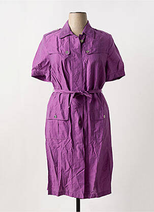 Rochie midi mâneci scurte mâneci scurte violet BASLER femeie