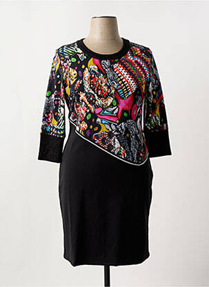 Rochie midi mâneci 3/4 mâneci 3/4 negru OLIVIER PHILIPS femeie