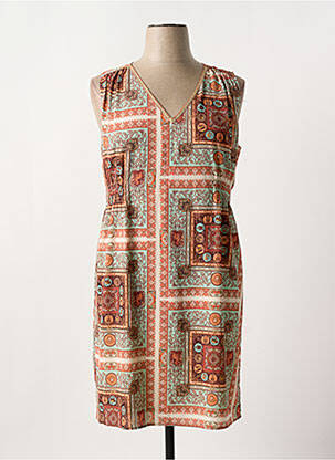 Rochie midi portocaliu SIGNE NATURE femeie