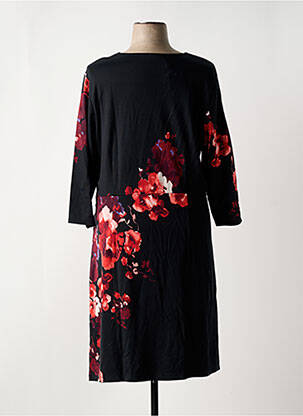 Rochie midi imprimeu floral mâneci lungi negru GERRY WEBER femeie