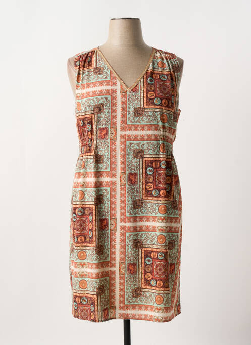 Rochie midi portocaliu SIGNE NATURE femeie