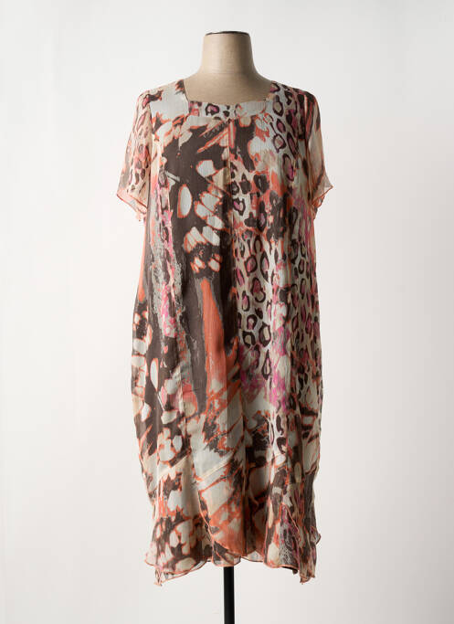 Rochie midi maro FRANCE RIVOIRE femeie