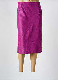 Fustă midi talie cu cleme violet PAUPORTÉ femme