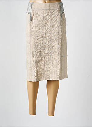 Fustă midi bej CHRISTINE LAURE femeie