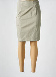 Fustă midi elasticitate verde MITSOUKI femme