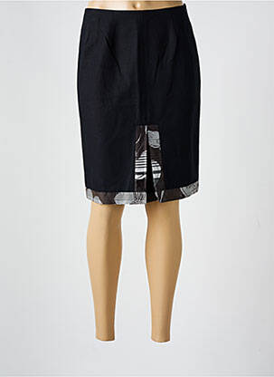 Fustă midi negru PLAIT-IL ? femeie