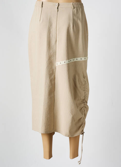 Fustă lungă bej M&Y femeie