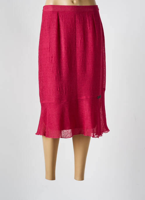 Fustă midi roșu GEVANA femeie