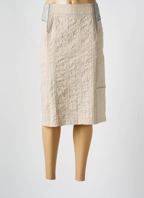 Fustă midi bej CHRISTINE LAURE femeie