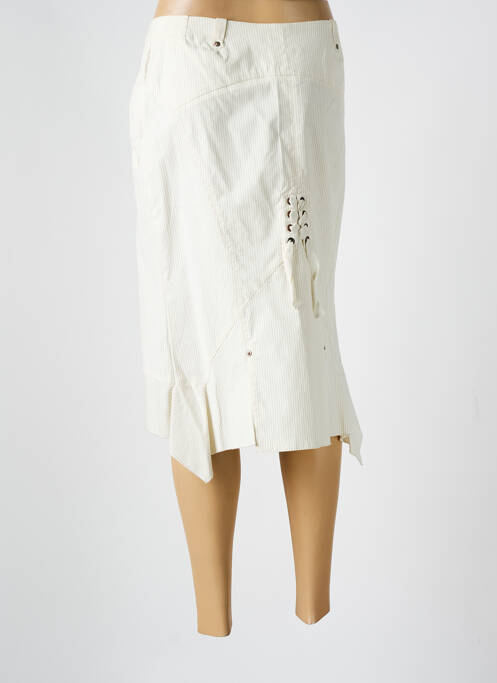 Fustă midi bej EVA KAYAN femeie